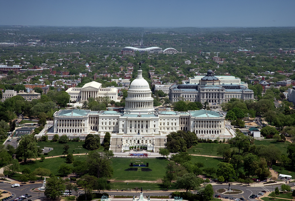 Aerial view of the United States Capitol in Washington, D.C.